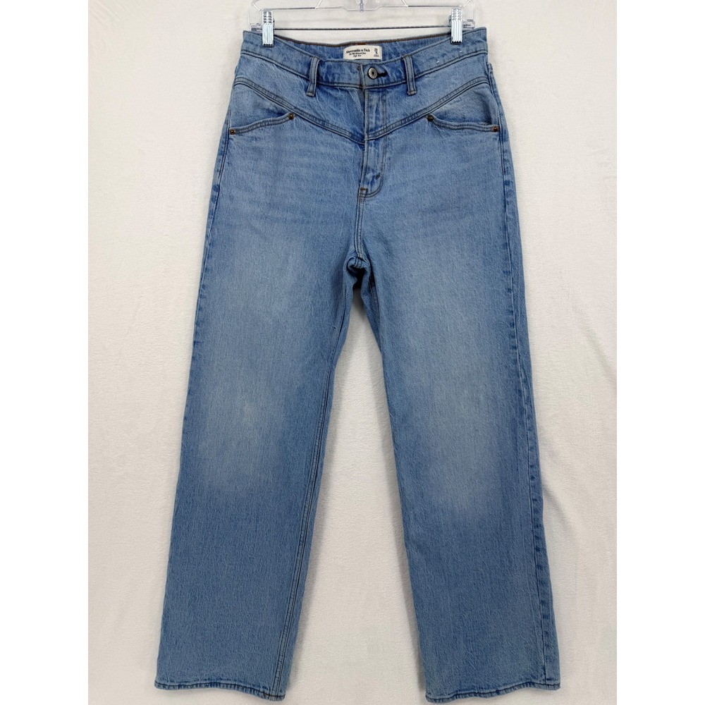 Abercrombie & Fitch The 90s Relaxed Jean High Rise Light Wash 29 8R Everyday